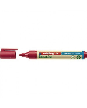 edding Flipchartmarker 31 EcoLine 4-31002 1,5-3mm Rundspitze rot