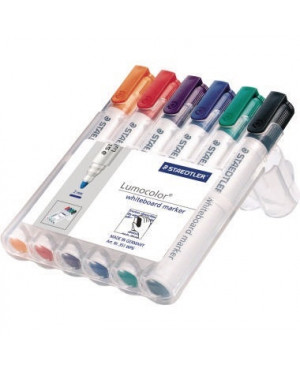 STAEDTLER Whiteboardmarker Lumocolor 351 WP6 sort. 6 St./Pack.