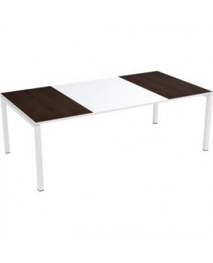 easyDesk Schreibtisch T220.13.13.40 220x75x114cm We/ws