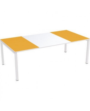 easyDesk Schreibtisch T220.13.13.05 220x75x114cm or/ws