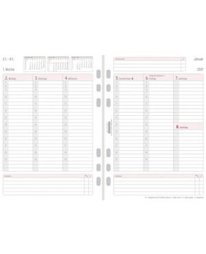 Chronoplan Wochenplan A5 2017 50237