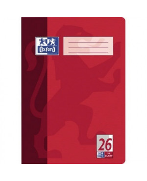 Oxford Schulheft Nr. 26 100050312 DIN A4 Rand rechts 16Bl. kariert