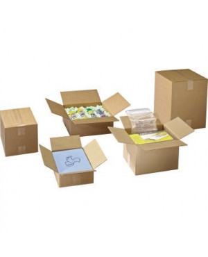 Faltkarton W33 320x280x300mm Wellpappe braun