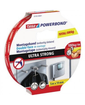 tesa Powerbond® Ultra Strong 55792-00001-00 5m:19 weiß