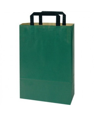 Papiertragetasche Topcraft 1FTTC004022 grün 50 St./Pack