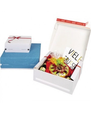 ColomPac® Geschenkbox Exclusiv CP068.92/02 rote Schleife weiß