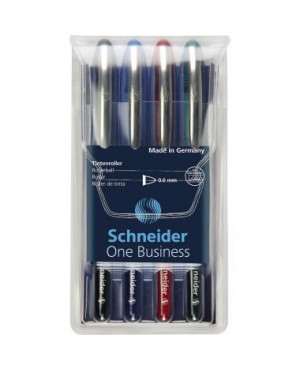 Schneider Tintenroller One Business 0,6mm sortiert 4 St./Pack.