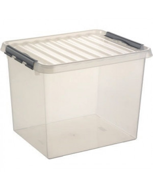 Sunware Aufbewahrungsbox Q-line H6162702 52l Deckel transparent