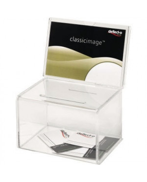 Deflecto Spendenbox 592901 1081x149x222mm glasklar