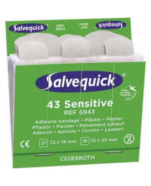 Salvequick Pflaster sensible 6943 Allergiker 43 St./Pack.