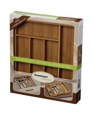 Esmeyer Besteckkasten Bambus 290-078 33,5x6cm braun