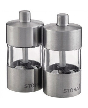 FACKELMANN Salz- und Pfeffermühle 55520 Set 2tlg. Edelstahl silber