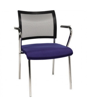 TOPSTAR Besucherstuhl Visit 10 NV29A G260 4 Fuß inkl. Armlehnen bl