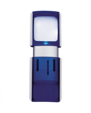 WEDO Lupe 2717503 4,7x11,8x1,4cm LED blau +Batterien