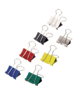 MAUL Foldbackklemmer mauly 2142599 Klemmweite 9mm f.sort. 12St./Pack.