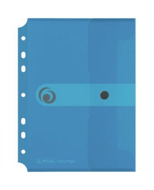 Herlitz Dokutasche 11293826 DIN A5 PP z.Abh. transparent blau