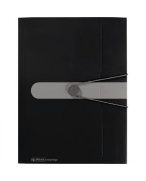Herlitz Gummizugmappe 11205986 DIN A4 PP opak schwarz