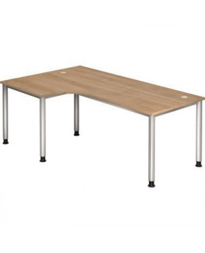 Hammerbacher Schreibtisch VHS82/N/S 200x120cm nussbaum