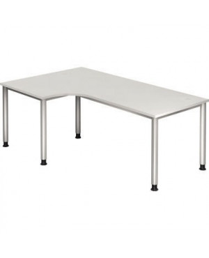 Hammerbacher Schreibtisch VHS82/W/S 200x120cm weiß