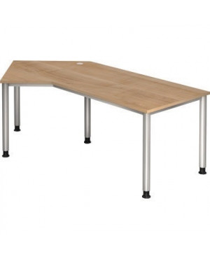 Hammerbacher Schreibtisch VHS21/N/S 210x113cm nussbaum