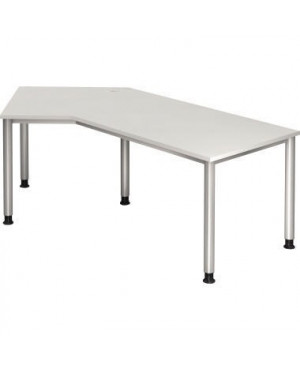 Hammerbacher Schreibtisch VHS21/W/S 210x113cm weiß