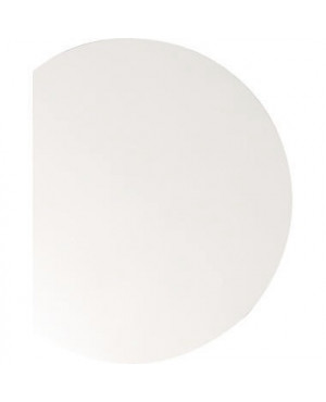 Hammerbacher Anbautisch VHA80/W/S kreisförmig 80x100cm weiß