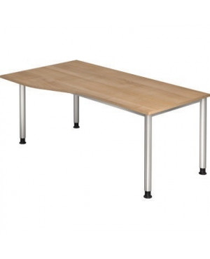 Hammerbacher Schreibtisch VHS18/N/S 180x100cm nussbaum