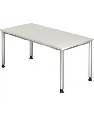 Hammerbacher Schreibtisch VHS16/W/S 160x80cm weiß