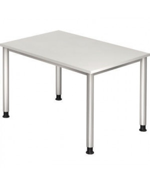 Hammerbacher Schreibtisch VHS12/W/S 120x80cm weiß