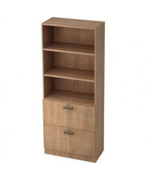 Hammerbacher Registraturschrank V7300/N/N/SG 5OH nußbaum/nußbaum