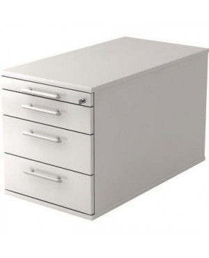 Hammerbacher Rollcontainer Solid VTC30/W/W/RE weiß