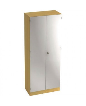 Hammerbacher Garderobenschrank V6200/6/S/SG 5OH buche/silber