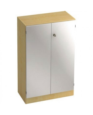 Hammerbacher Flügeltürenschrank V6550/3/S/SG 3OH ahorn/silber