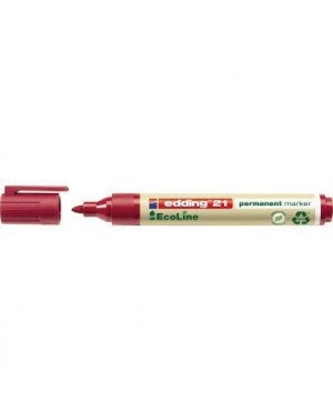 edding Permanentmarker 21 EcoLine 4-21002 1,5-3mm Rundspitze rot
