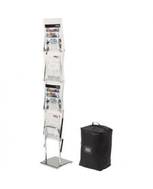 Deflecto ProspektStänder 36200 26,5x162x27,5cm DIN A4 4 Fächer tr