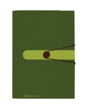 Herlitz Fächermappe 11411253 12Fächer Recycling PP dunkelgrün