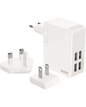 Leitz Ladegerät Dual USB Complete 62190001 4xUSB EU UK US weiß