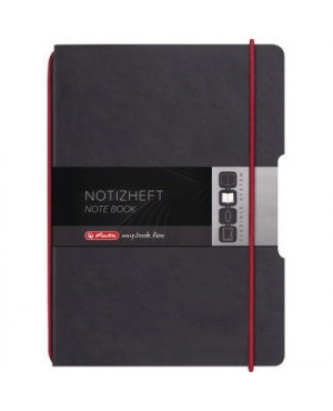 Herlitz Notizheft flex 11361813 Lederoptik DIN A4 40Blatt kariert