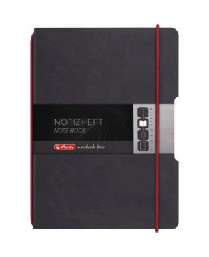 Herlitz Notizheft flex 11361839 Lederoptik DIN A5 40Blatt kariert