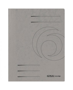 Herlitz Schnellhefter 11159704 DIN A4 Colorspankarton grau