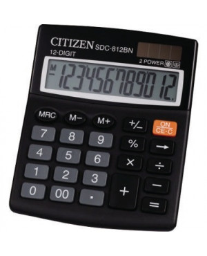Citizen Tischrechner SDC812BN 12stellig schwarz