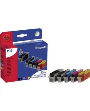 Pelikan Tintenpatrone 4110053 P29 wie PGI550XL/CLI551XL 5 St./Pack.