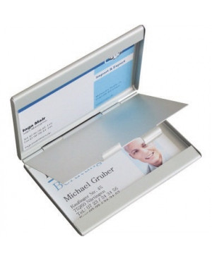 Sigel Visitenkartenetui Twin VZ136 max. 30Karten Aluminium silber