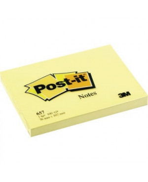 Post-it Haftnotiz Notes 657 102x76mm 100Blatt gelb