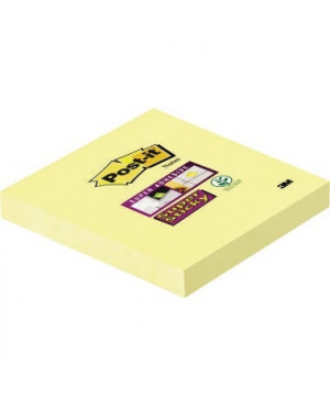 Post-it Haftnotiz Super Sticky 65412SY 76x76mm 90Bl gelb
