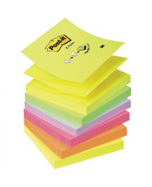 Post-it Haftnotiz Z-Notes Neon R330NR sortiert 6 St./Pack.