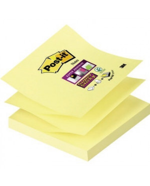 Post-it Haftnotiz Super Sticky R33012SY 76x76mm 90Bl. gelb