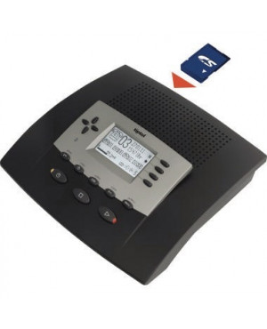 tiptel Anrufbeantworter 540 SD 1068865 Wochentimer anthrazit