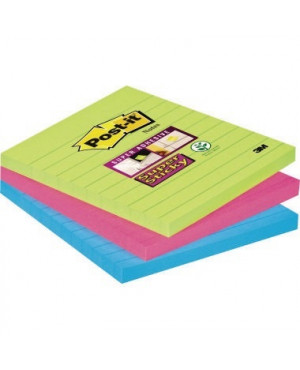 Post-it Haftnotiz Super Sticky Notes 6753SSMX sortiert 3 St./Pack.
