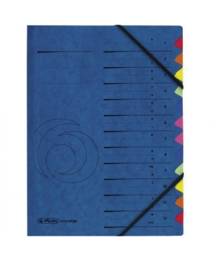 Herlitz Ordnungsmappe A-Z 5001128 12 Fächer blau
